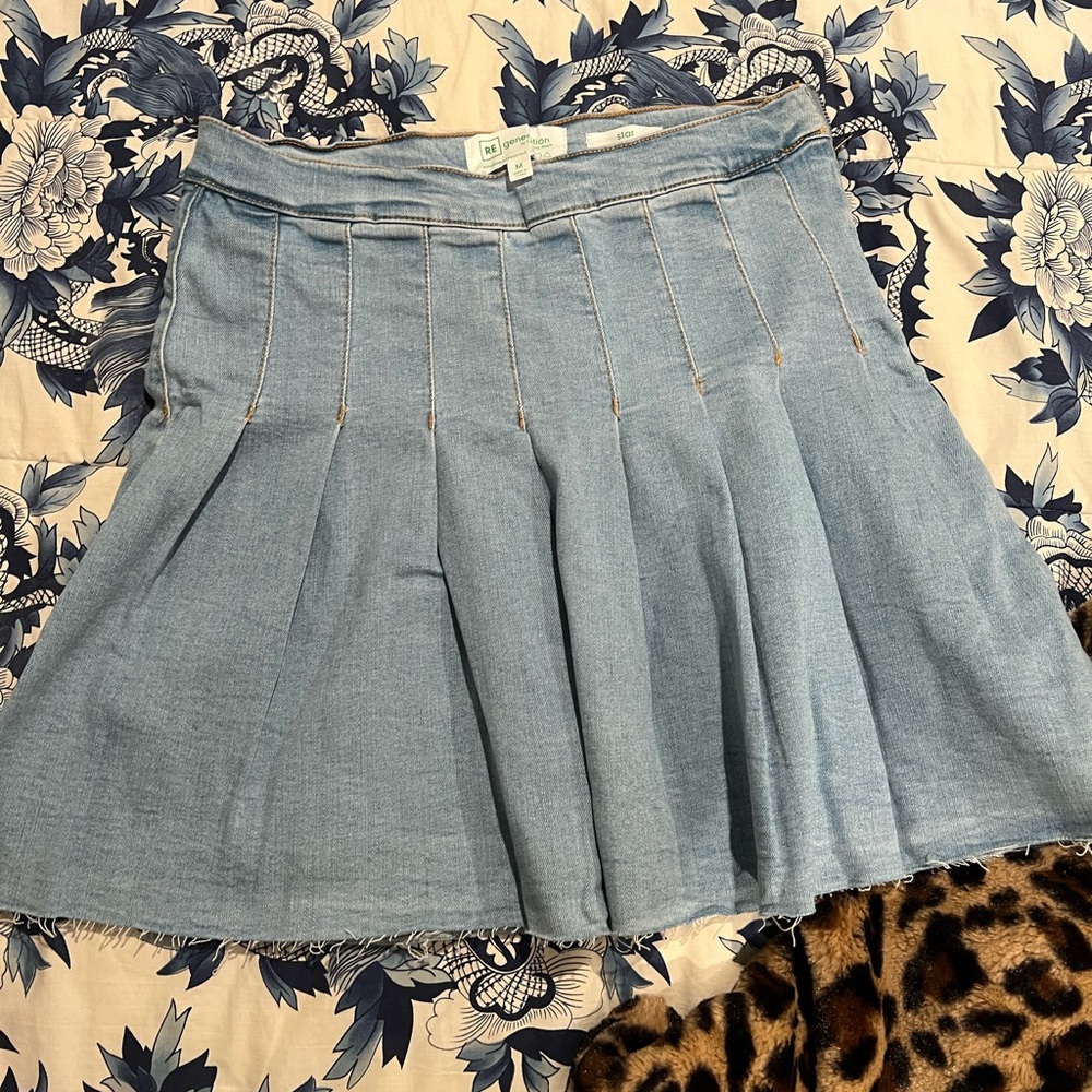 denim tennis skirt